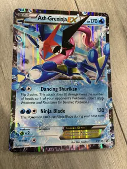 ULTRA RARE Ash-Greninja EX XY133 Black Star Promo 🔥 JUMBO HOLO DISPLAY CARD - Image 1