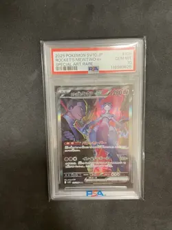 Glory of Team Rocket PSA10 Team Rocket's Mewtwo ex SAR Pokemon Card - Image 1