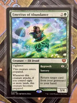 MTG - Secrets of Strixhaven - Emeritus of Abundance - M 0145 - M/NM - Image 1