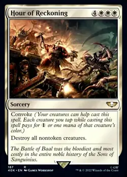 1x Hour of Reckoning NM-Mint, English Commander: Universes Beyond: Warhammer 40, - Image 1