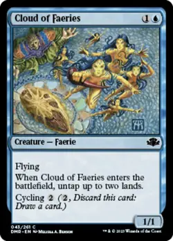 MTG - Cloud of Faeries - Foil, Dominaria Remastered - Image 1