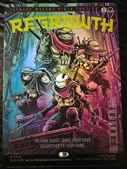 MTG Regrowth Foil NM Secret Lair SLD TMNT The Last Ronin 7075 - Image 1