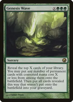 Genesis Wave Scars of Mirrodin NM Green Rare MAGIC THE GATHERING CARD ABUGames - Image 1