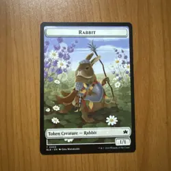 Rabbit Token Creature 1/1 - N/M - Bloomburrow - MTG Magic The Gathering Card - Image 2
