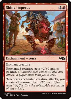 Shiny Impetus [TDC - 231] Common NM Commander: Tarkir: Dragonstorm MTG - Image 1