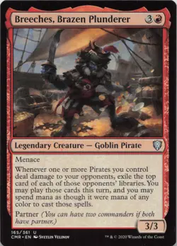 Breeches Brazen Plunderer U Commander Legends 165 LP MTG - Image 1