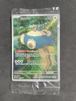 Pokemon Snorlax SVP 051 Black Star Promo Holo Card 151, Sealed - Image 1