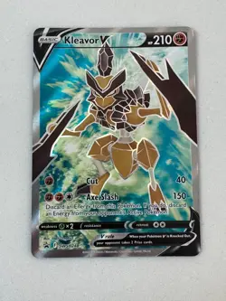 Pokemon TCG Kleavor VSTAR Sword & Shield SWSH249 & SWSH248 Holo Promo Card Black - Image 2