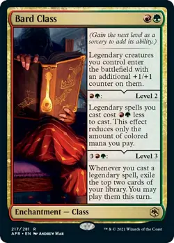 Bard Class Adventures in the Forgotten Realms NM Red Green Rare CARD ABUGames - Image 1