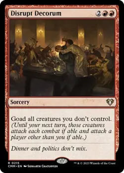 Magic The Gathering MTG DISRUPT DECORUM Commander Masters NM Near Mint - Image 1