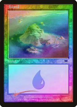 Island (337) FOIL Onslaught HEAVILY PLD Basic Land MAGIC GATHERING CARD ABUGames - Image 1