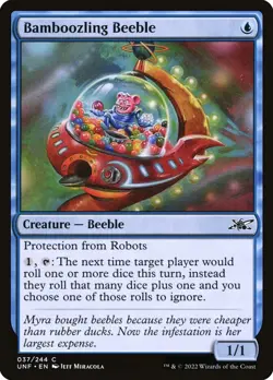 MTG #37 Bamboozling Beeble Unfinity Near Mint Card NM - Image 1