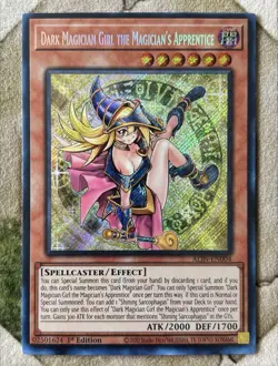 Yugioh DARK MAGICIAN GIRL THE MAGICIAN'S APPRENTICE Secret Rare ALIN-EN004 - Image 2