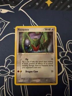 HP Pokemon TCG Pop Series 1 Rayquaza Holo Card 003/017 - Image 1