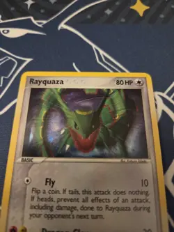 HP Pokemon TCG Pop Series 1 Rayquaza Holo Card 003/017 - Image 2