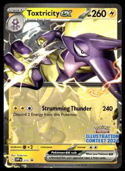 Pokemon TCG SV: Scarlet & Violet Promo Cards #215 Toxtricity ex NM - Image 1