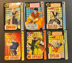 Dragon Ball Z Super Battle Prism Cards Gohan Vegeta Great Saiyaman Vintage Japan - Image 1