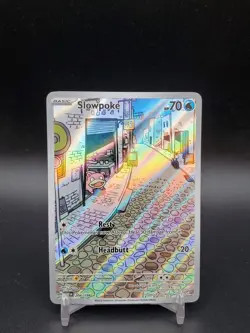 Slowpoke 204/198 Scarlet & Violet Base Illustration Rare NM Pokemon Card - Image 1