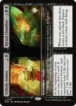 Unholy Annex / Ritual Chamber Promo Pack Duskmourn: House of Horror NM MTG - Image 1