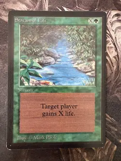 *** BETA Stream of Life *** EX-NM Clean! - NO DUTY - Magic MtG - Image 1