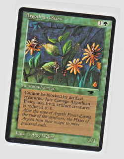 Magic the Gathering ~ MTG ~ 1x Argothian Pixies ~ M/NM ~ Antiquities - Image 1