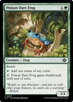 POISON DART FROG X 4 N/M- THE LOST CAVERNS OF IXALAN MAGIC THE GATHERING - Image 1