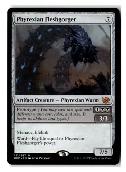 Phyrexian Fleshgorger M The Brothers' War 121 NM - Image 1