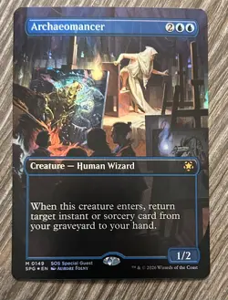 Archaeomancer - SPG Borderless Foil Mythic #0149 NM MTG - Image 1