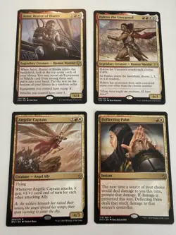 Magic MTG Red White Rare Lot 4 Astor Haktos Angelic Captain Deflecting Palm - Image 1