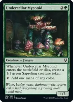 Undercellar Myconid 359/361 MTG Battle for Baldur's Gate * - Image 1