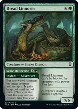 Dread Linnorm 225/361 MTG Battle for Baldur's Gate * - Image 1