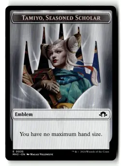 Emblem - Tamiyo, Seasoned Scholar 35 Modern Horizons 3 Magic: The Gathering - Image 1