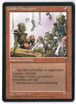 Goblin Chirurgeon (Frazier) FEM 54c Magic: The Gathering C NM - Image 1