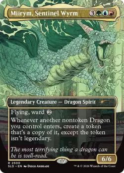 NM MTG REGULAR MIIRYM SENTINEL WYRM SECRET LAIR ROLL FOR INITIATIVE - Image 1