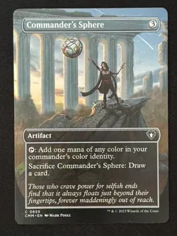 1x MTG Commander's Sphere (Borderless) - Commander Masters (CMM) #655 - Magic - Image 1