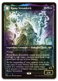 Runo Stromkirk (Showcase) (327) #327 (Foil) (NM) Crimson Vow VOW Magic MTG - Image 1
