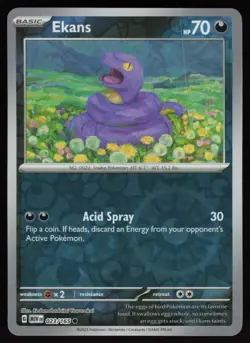 EKANS 023/165 COMMON 151 POKEMON REVERSE HOLO NM/M - Image 1