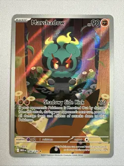 Pokemon Marshadow 146/132 Me01 Mega Evolution Illustration Rare NM - Image 1