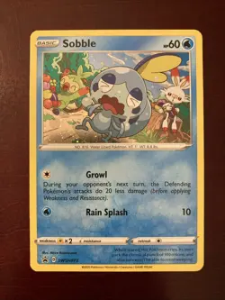 Sobble SWSH073 SWSH: Sword & Shield Black Star Promo Card Holo Pokemon TCG Card - Image 1