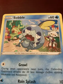 Sobble SWSH073 SWSH: Sword & Shield Black Star Promo Card Holo Pokemon TCG Card - Image 2