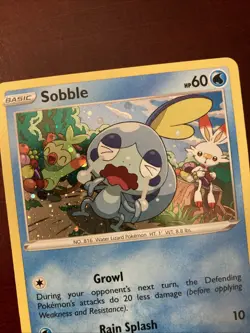Sobble SWSH073 SWSH: Sword & Shield Black Star Promo Card Holo Pokemon TCG Card - Image 3