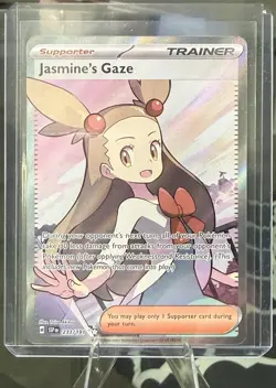 Pokemon TCG Jasmine's Gaze Full Art Holo Trainer Surging Sparks #233/191 - Image 1