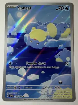 Pokemon - Spheal - 199/191 - SV08: Surging Sparks (SSP) - NM - Image 1