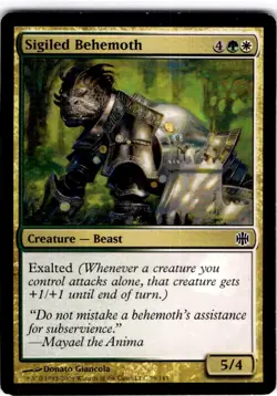 MTG Sigiled Behemoth Alara Reborn Common #79 - Image 1