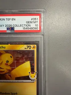 2026 POKEMON Temporal Forces EN PIKACHU POKEMON DAY 2026 COLLECTION #051 PSA 10 - Image 2