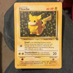 Pokemon Pikachu #25 Wizards Black Star Promos Rare Regular 1999 - Image 1