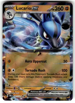 Pokemon TCG Prismatic Evolutions #051/131 Lucario ex NM - Image 1