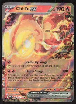 Pokemon TCG SV02: Paldea Evolved #040/193 Chi-Yu ex NM - Image 1