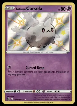 Pokemon TCG Shining Fates #SV049/SV122 Galarian Corsola NM - Image 1