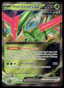 Pokemon TCG SV05: Temporal Forces #025/162 Iron Leaves ex NM - Image 1